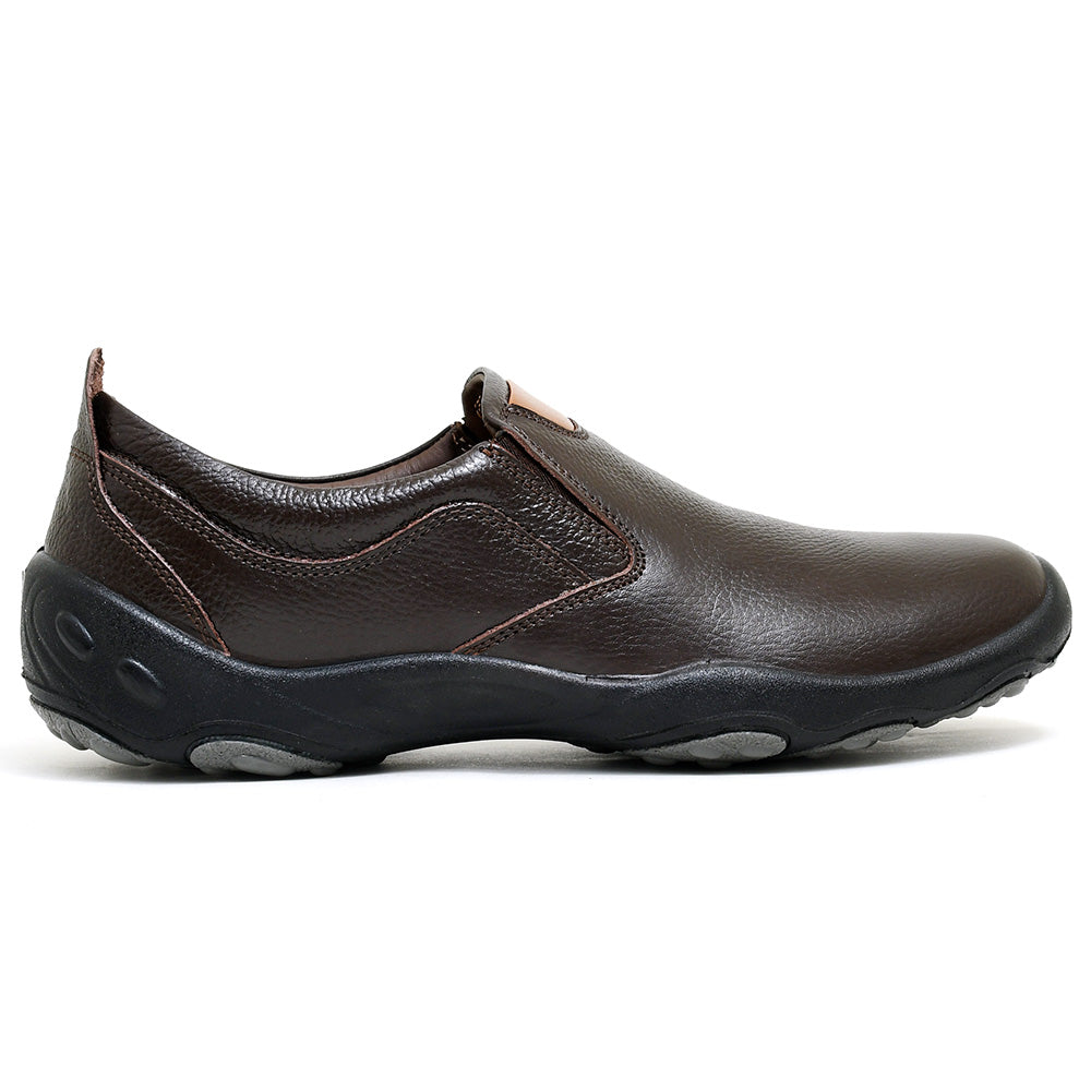 LEATHER SHOES - SANTIAGO-002 BROWN