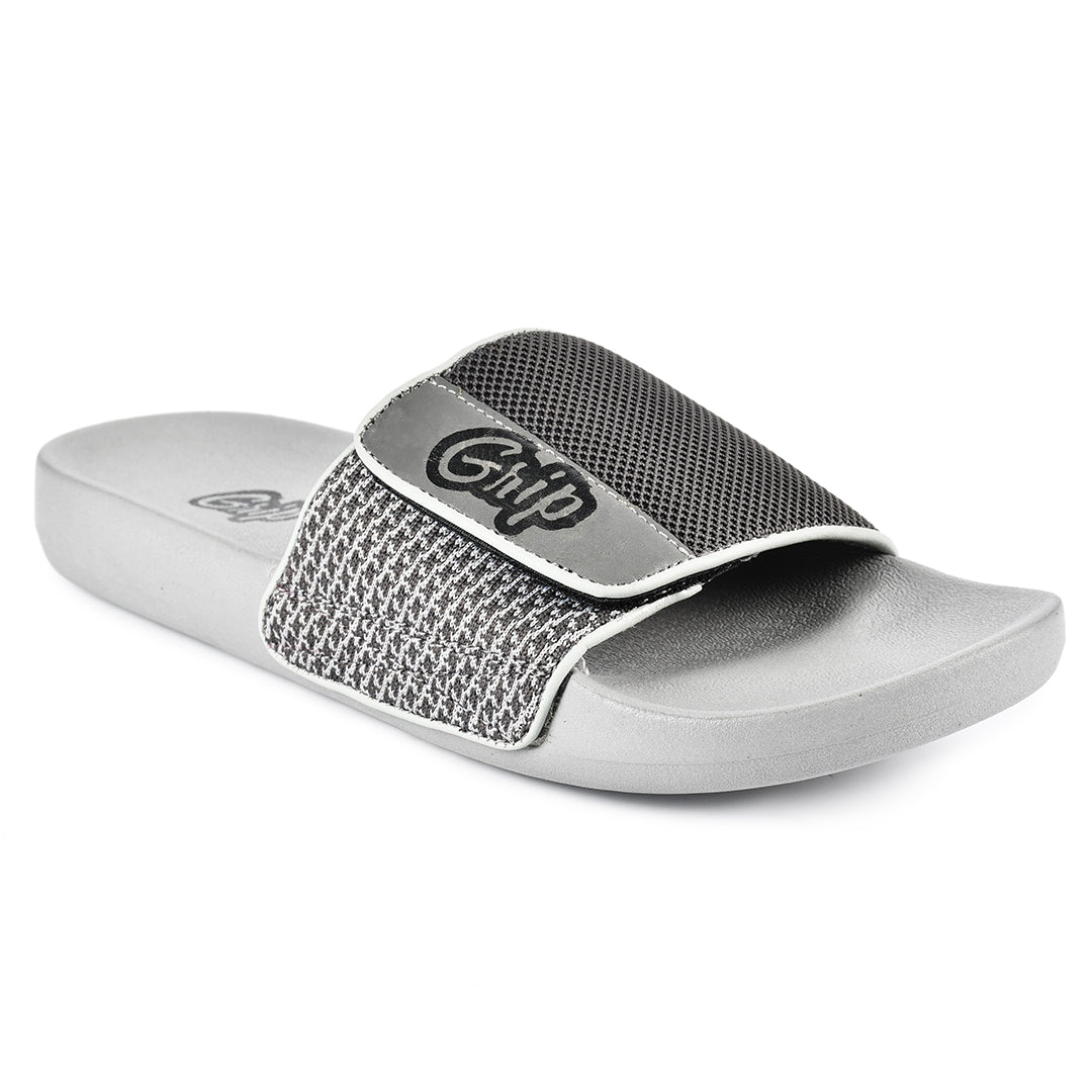 LEATHER SLIPPER - MOOD-060 GREY