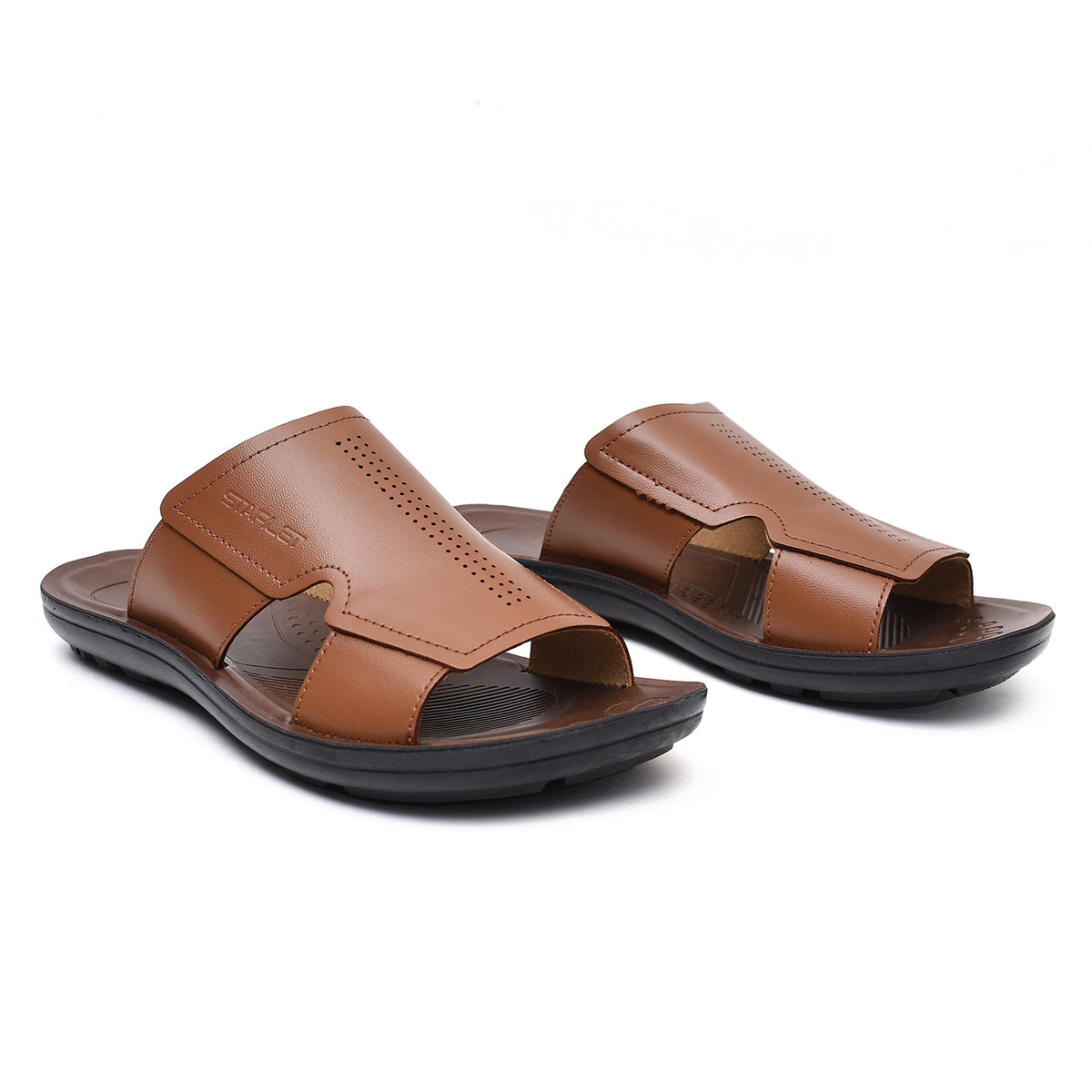 LEATHER SLIPPER - SP-327 TAN