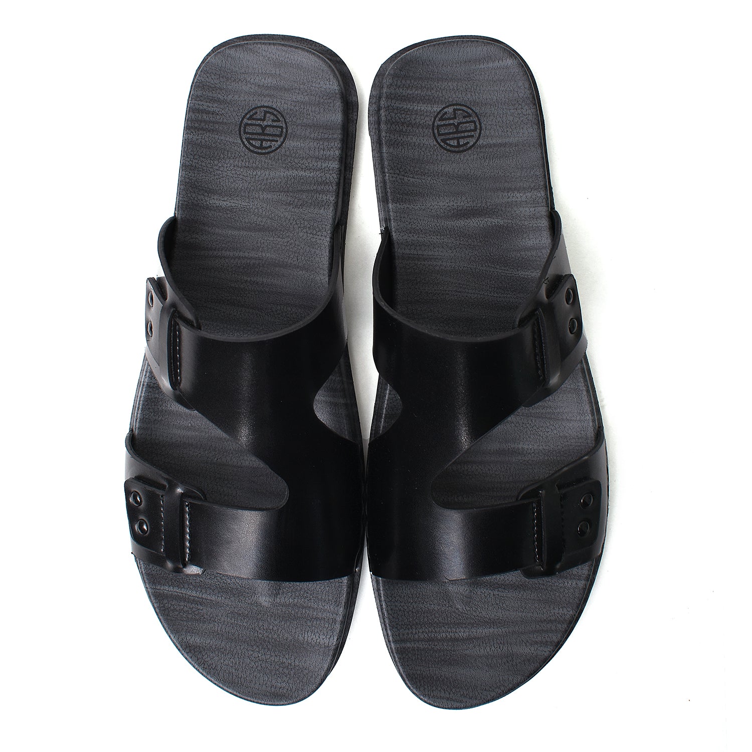 LEATHER SLIPPER - CHM-014 BLACK