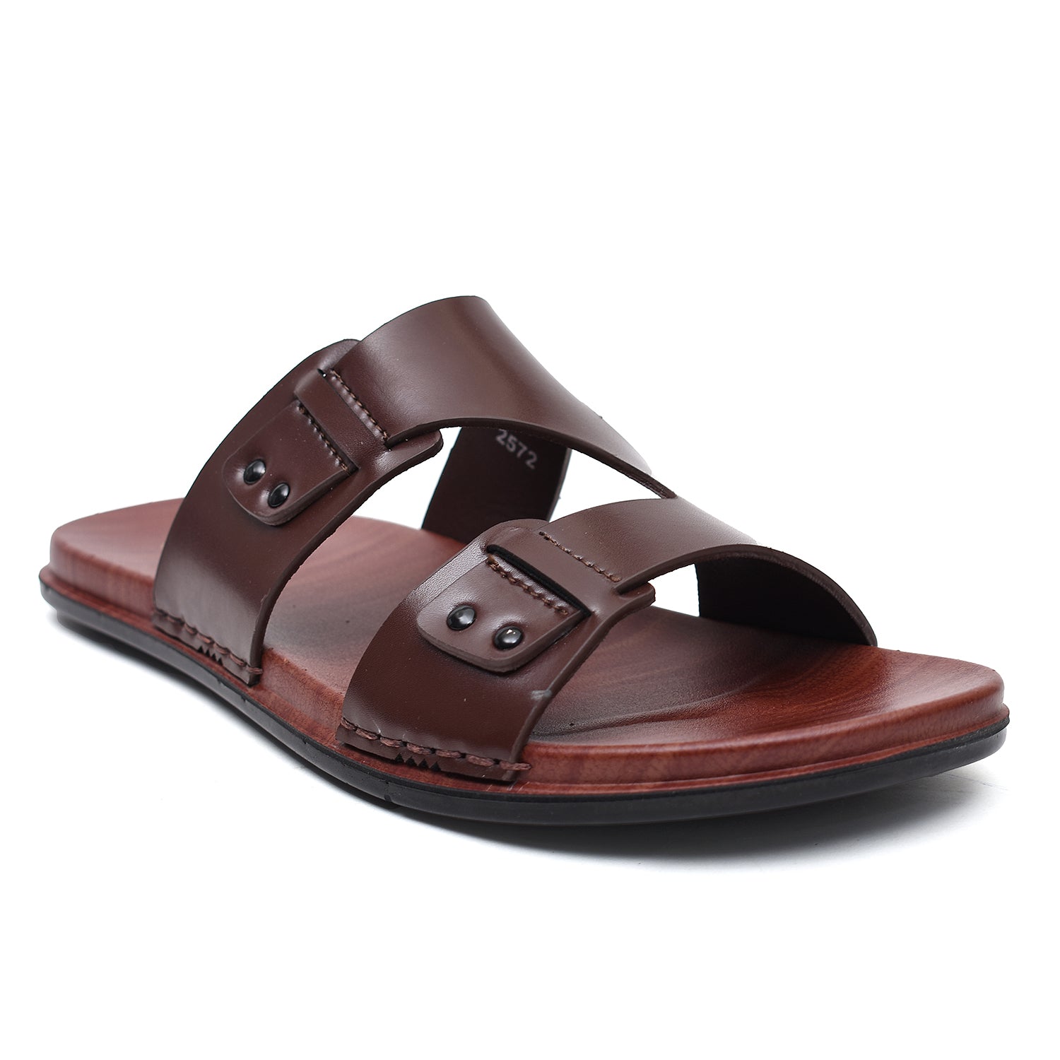 LEATHER SLIPPER - CHM-014 BROWN