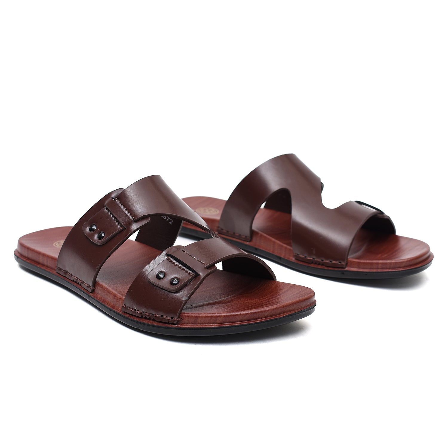 LEATHER SLIPPER - CHM-014 BROWN