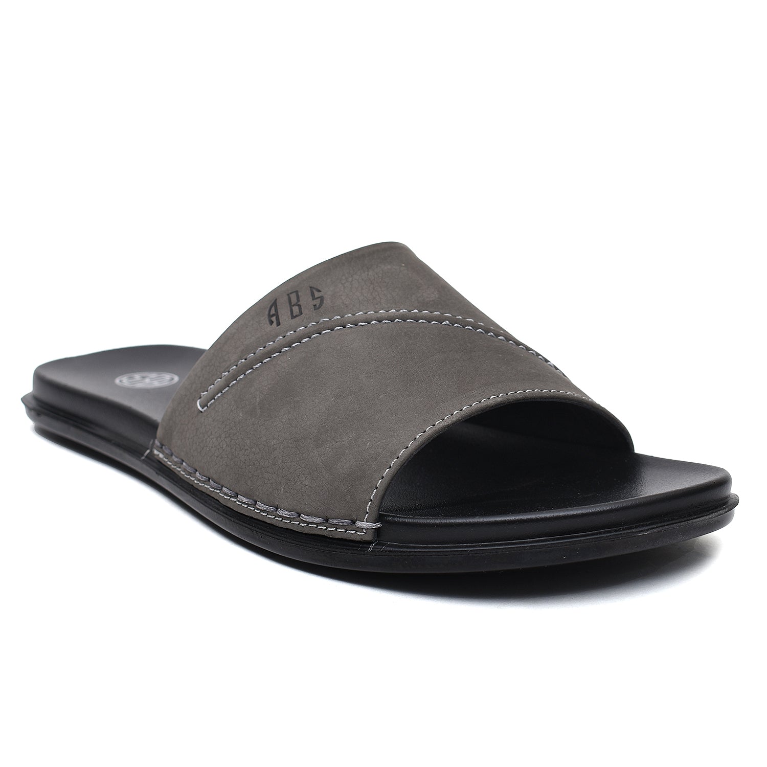 LEATHER SLIPPER - CHM-012 GREY