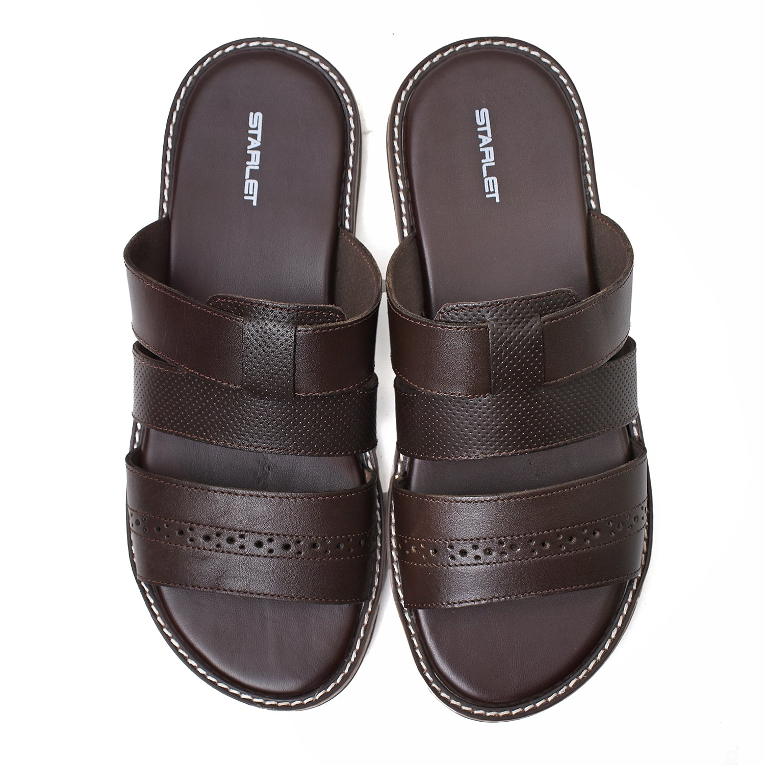 LEATHER SLIPPER - GX-25 BROWN