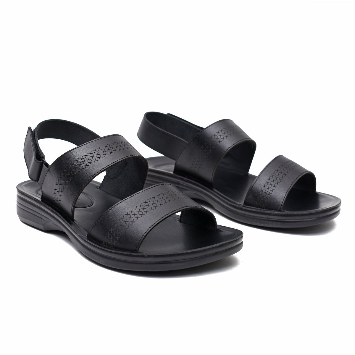 LEATHER SLIPPER - VO-651 BLACK