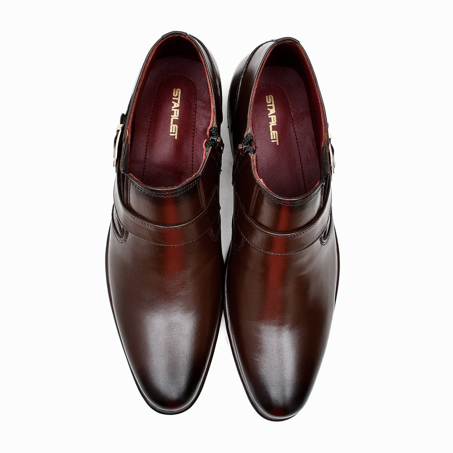 LEATHER SHOES - FCG-8064 BROWN