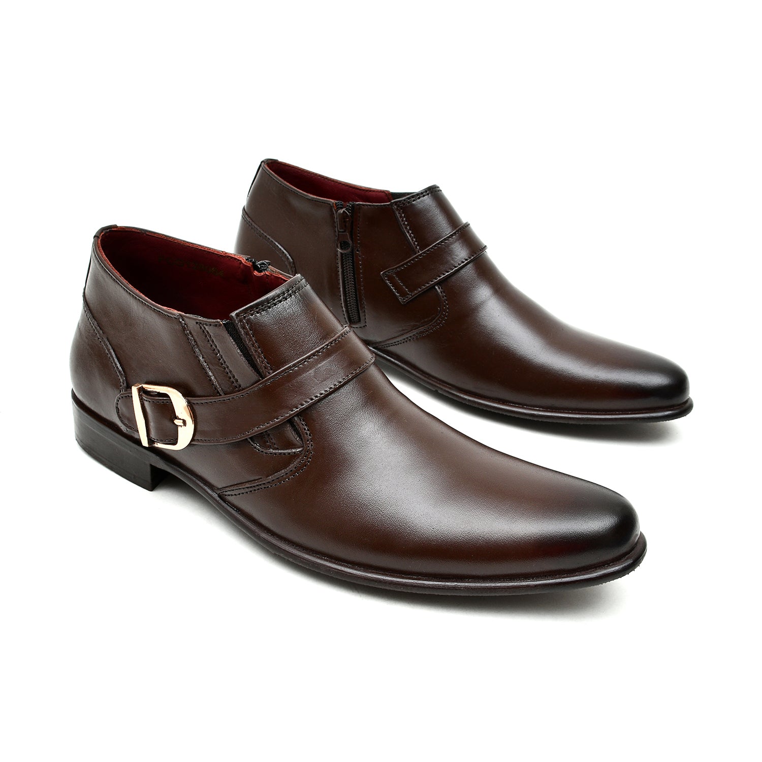 LEATHER SHOES - FCG-8064 BROWN