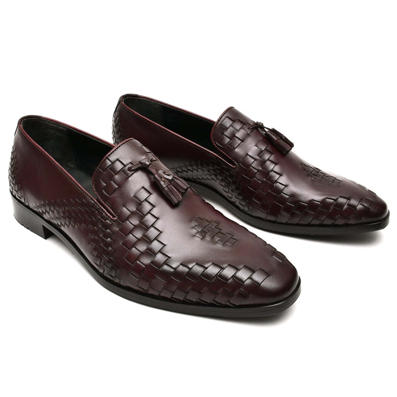 LEATHER SHOES - GE-454 MAROON
