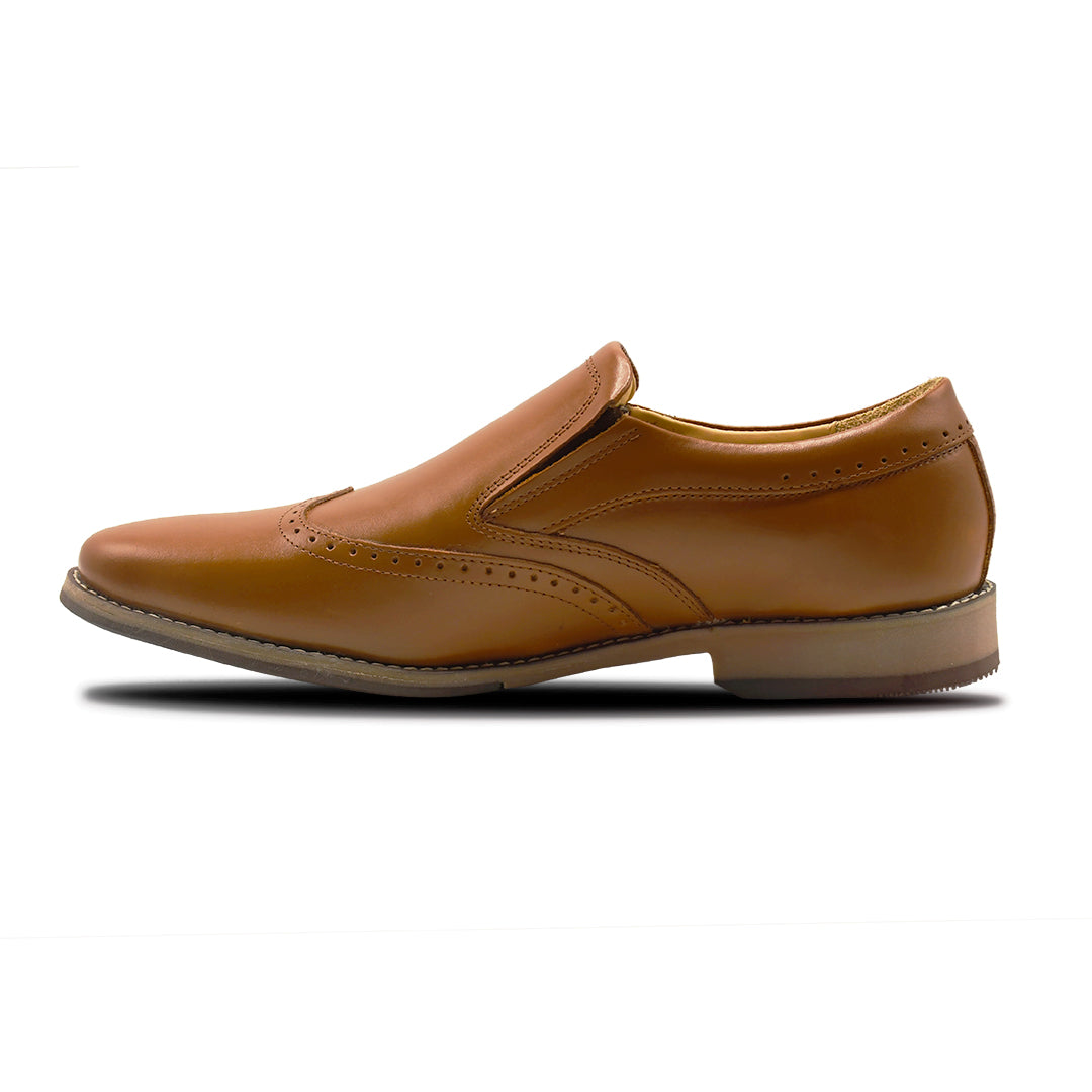 LEATHER SHOES - GARNIZO-011 TAN