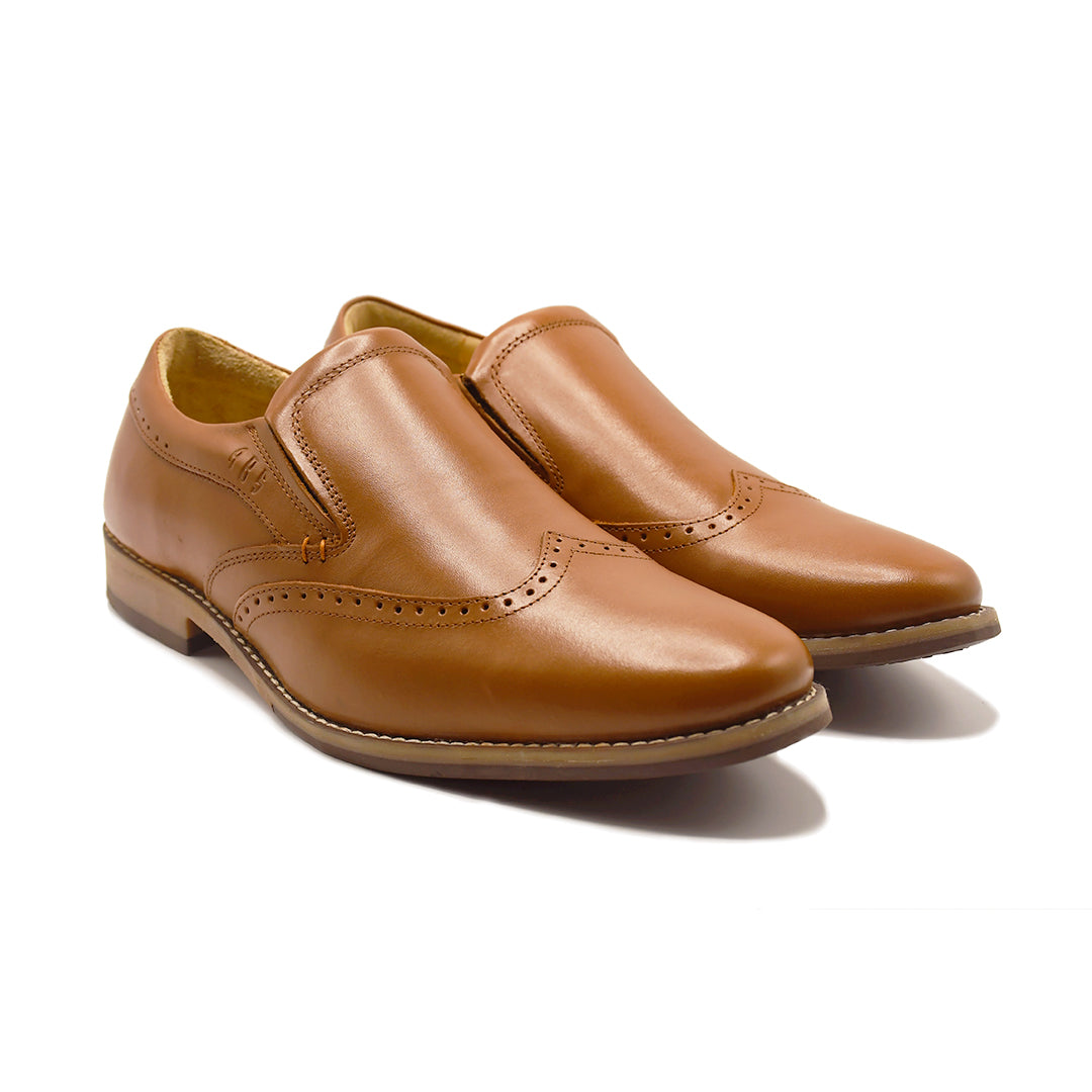 LEATHER SHOES - GARNIZO-011 TAN
