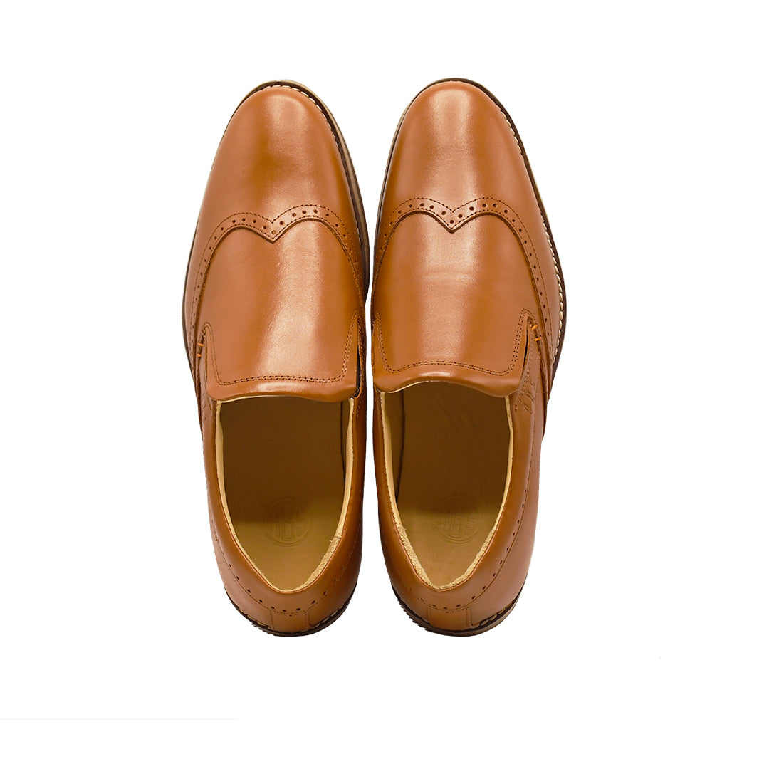 LEATHER SHOES - GARNIZO-011 TAN
