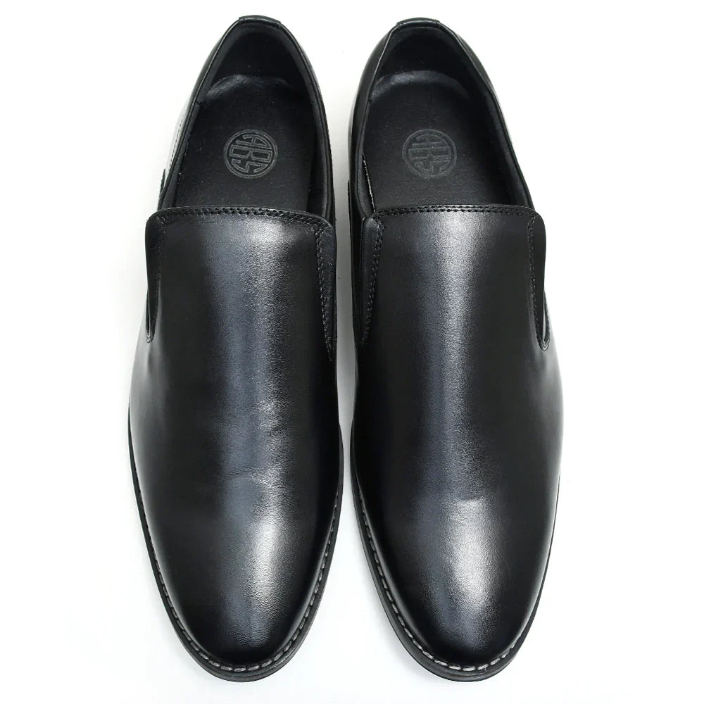 LEATHER SHOES - GARNIZO-015 BLACK