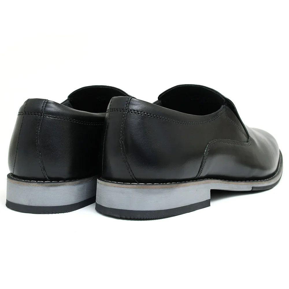 LEATHER SHOES - GARNIZO-015 BLACK