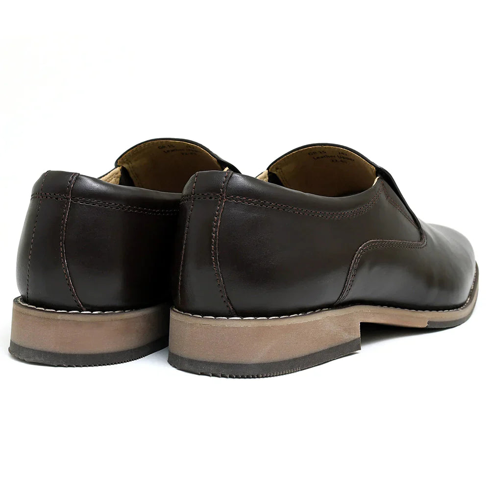LEATHER SHOES - GARNIZO-015 BROWN