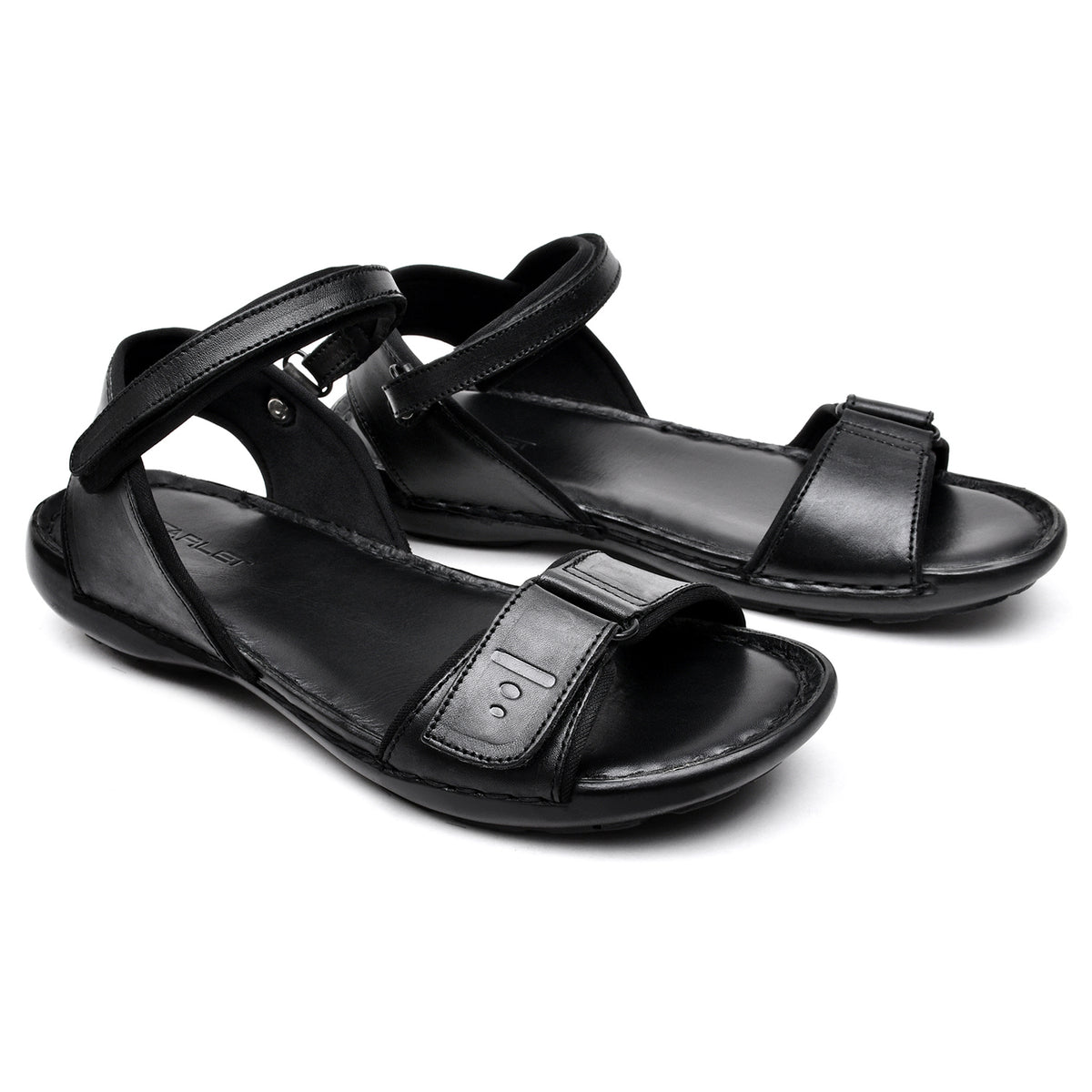 LEATHER SANDAL - HJ-001 BLACK