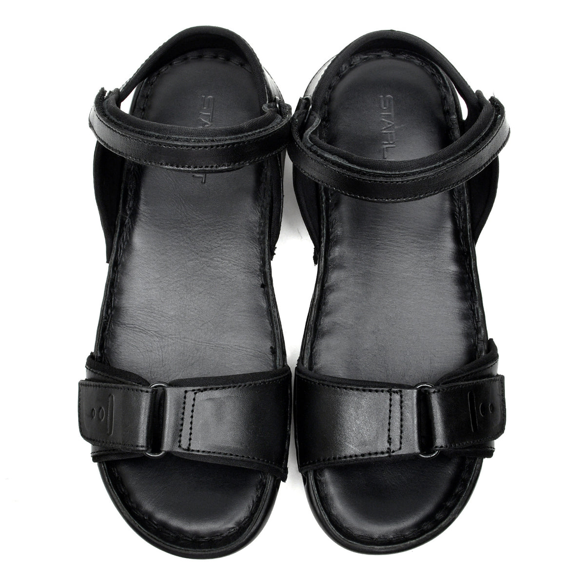 LEATHER SANDAL - HJ-001 BLACK