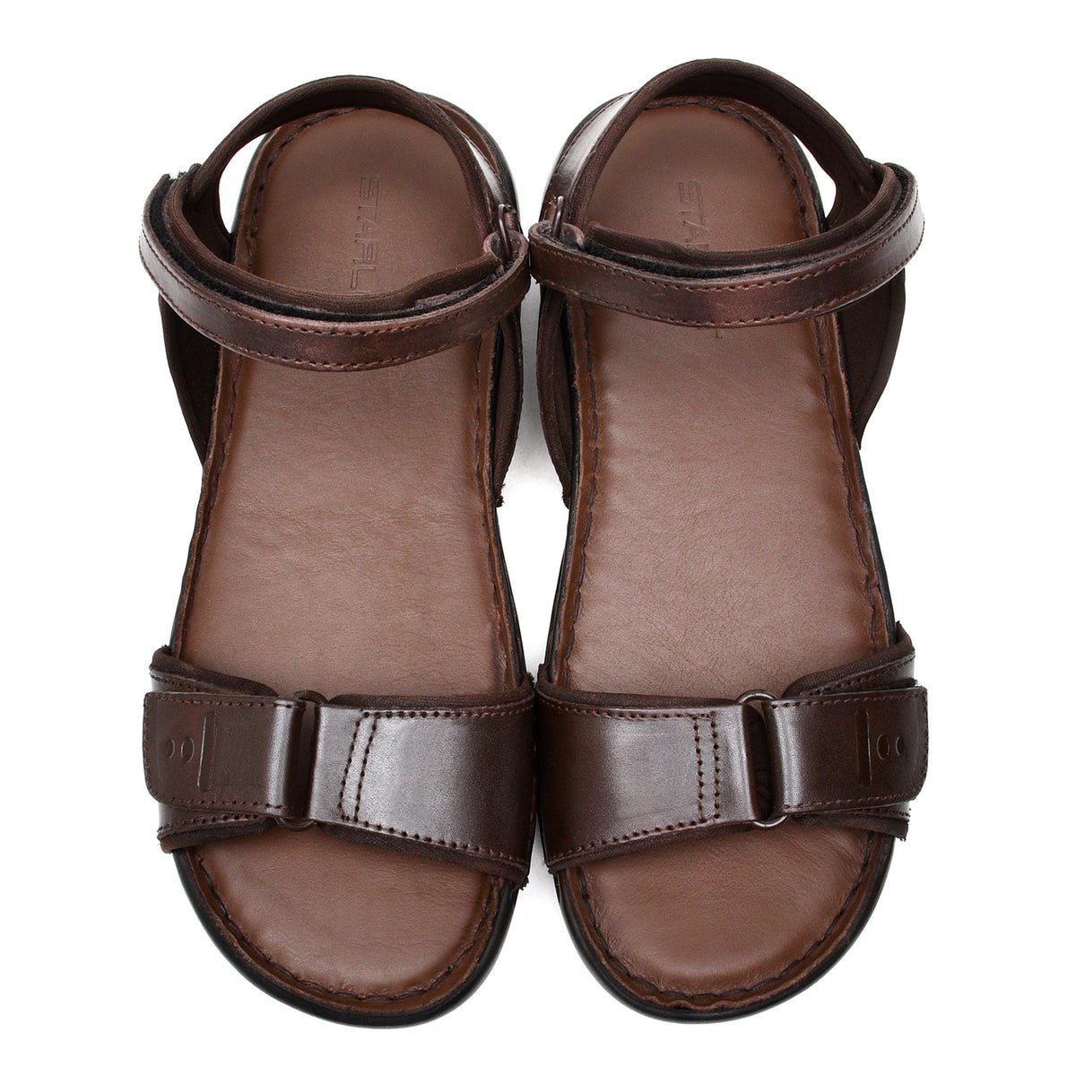 LEATHER SANDAL - HJ-001 BROWN