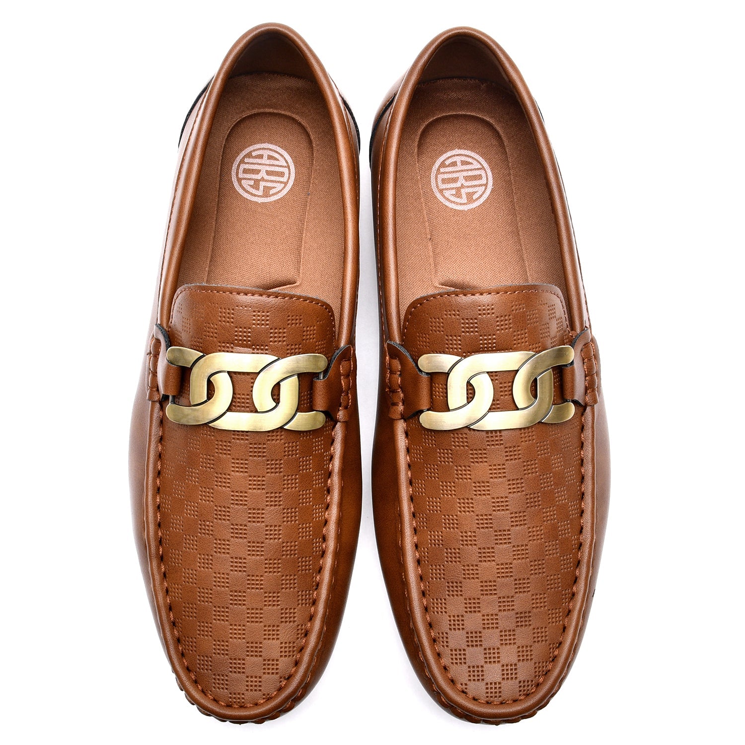 LEATHER SHOES - JA-23728-1  BROWN