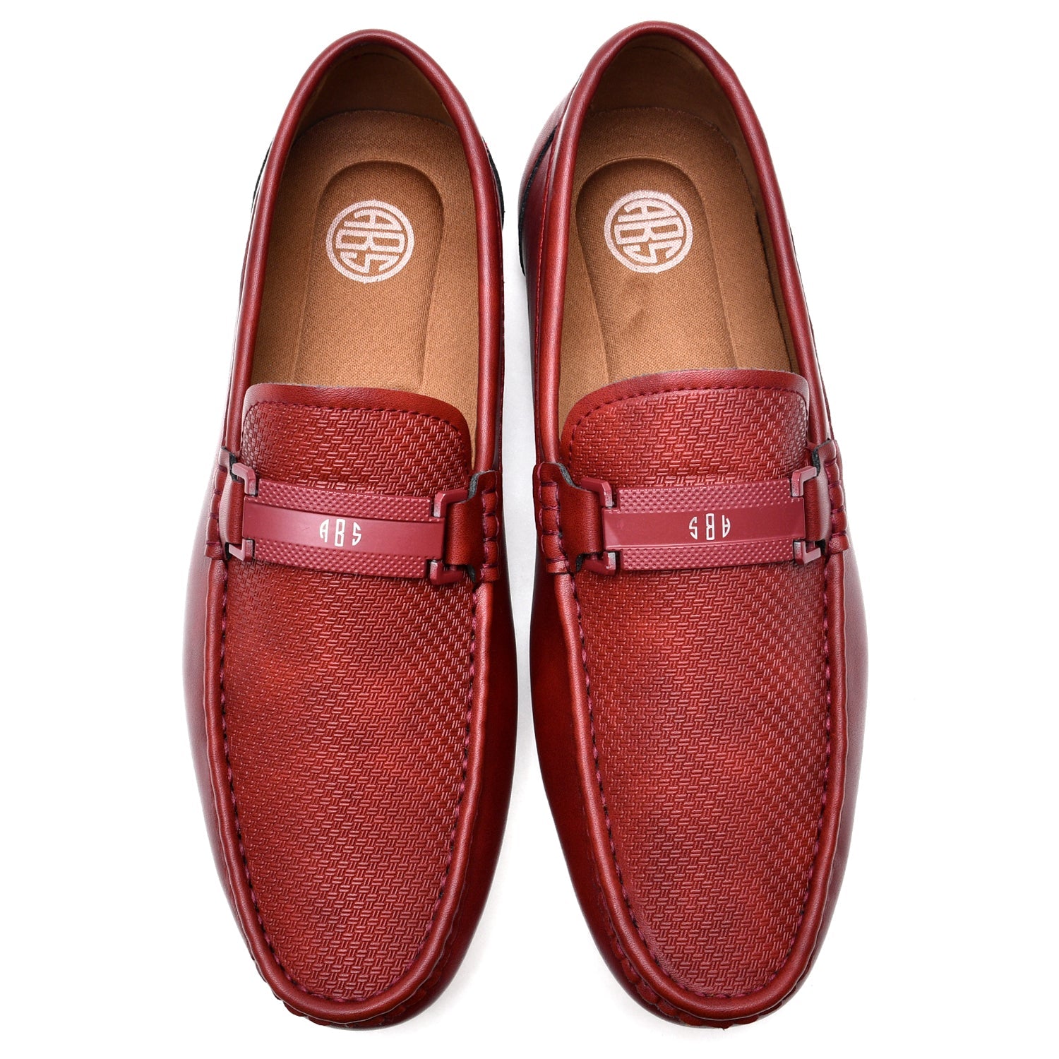 LEATHER SHOES - JA-23728-2 MAROON