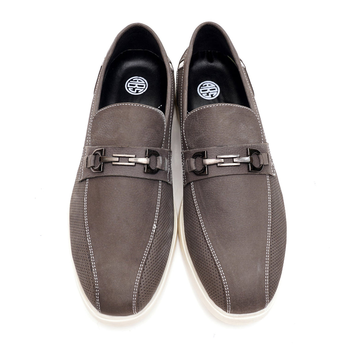 LEATHER SHOES - LBY-052 GREY