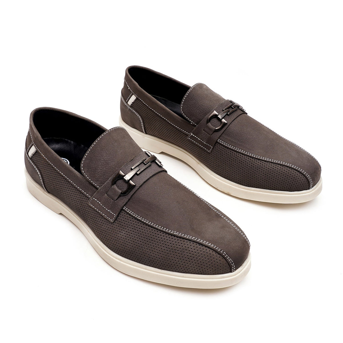 LEATHER SHOES - LBY-052 GREY