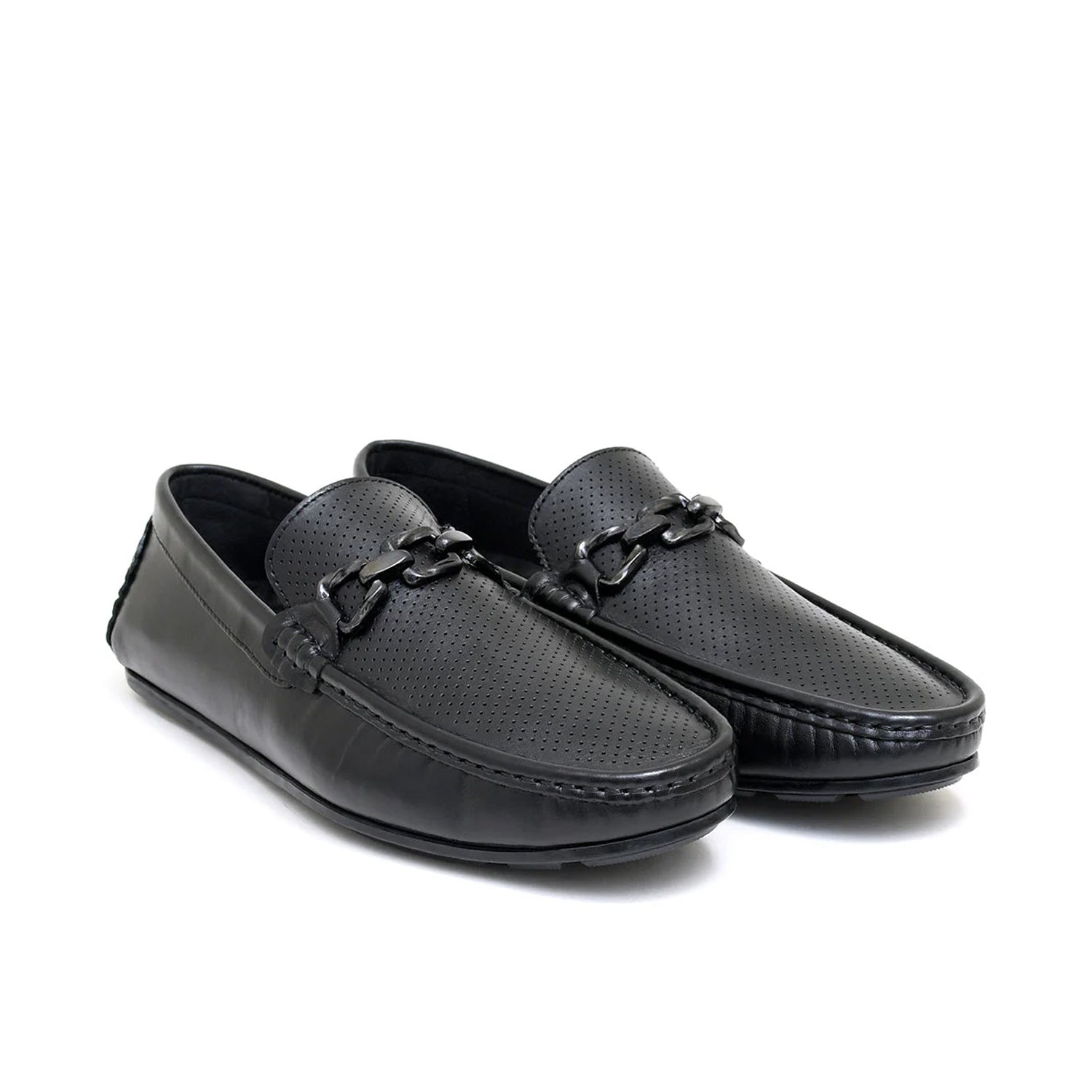 LEATHER SHOES - ROMEO-050 BLACK