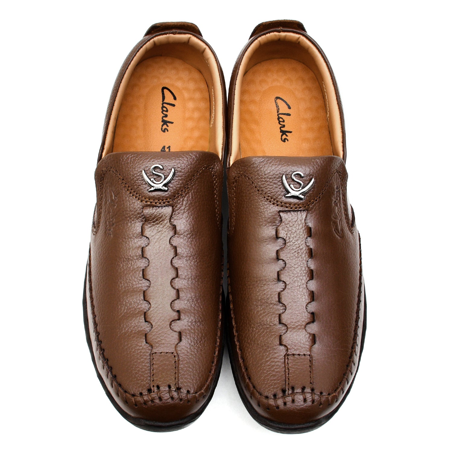 LEATHER SHOES - MB-005 BROWN