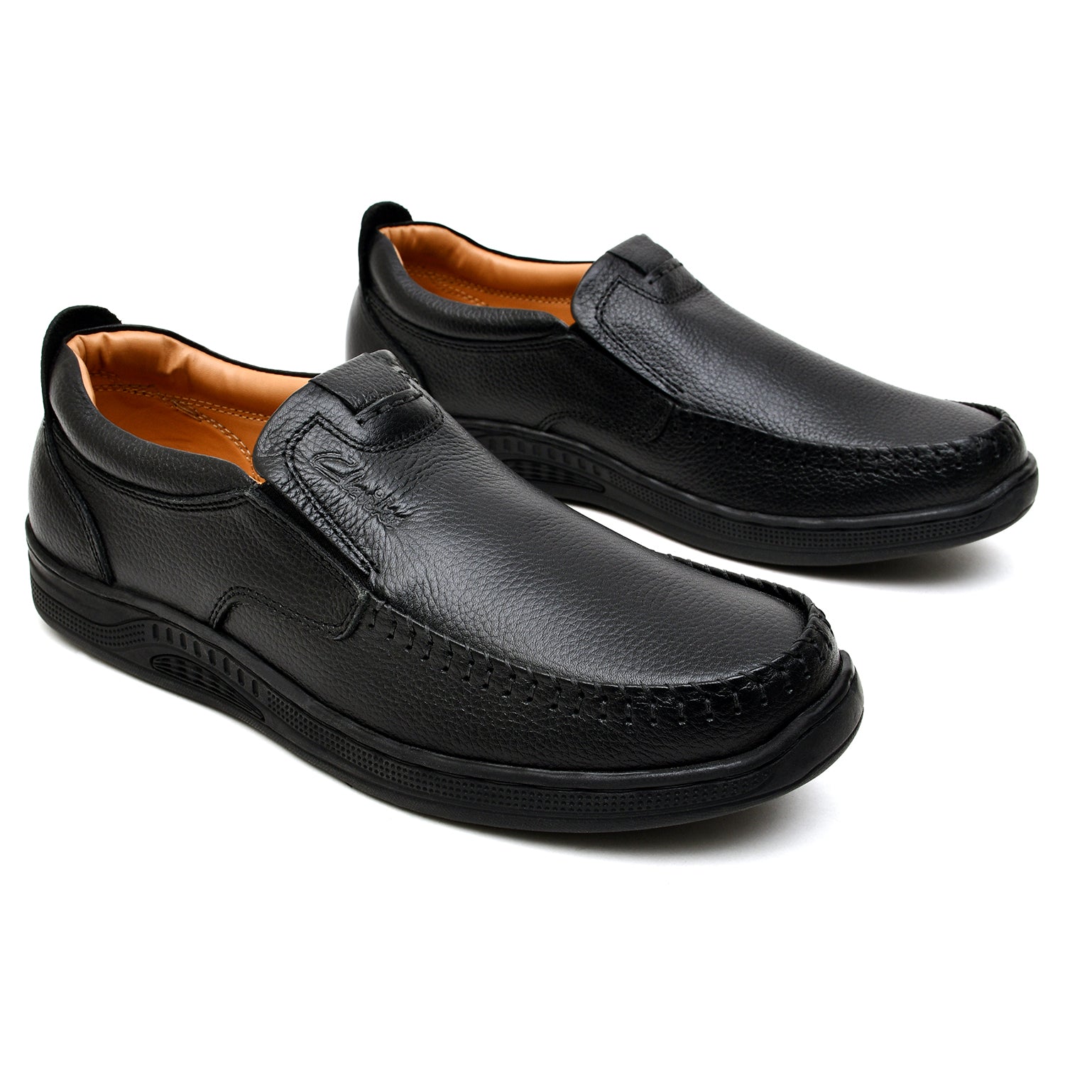 LEATHER SHOES - MB-1105 BLACK
