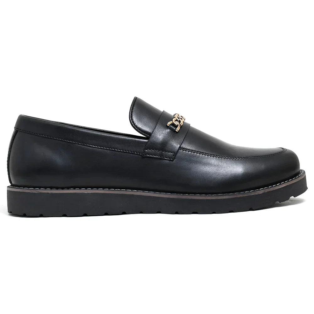 LEATHER SHOES - MISA-003 BLACK
