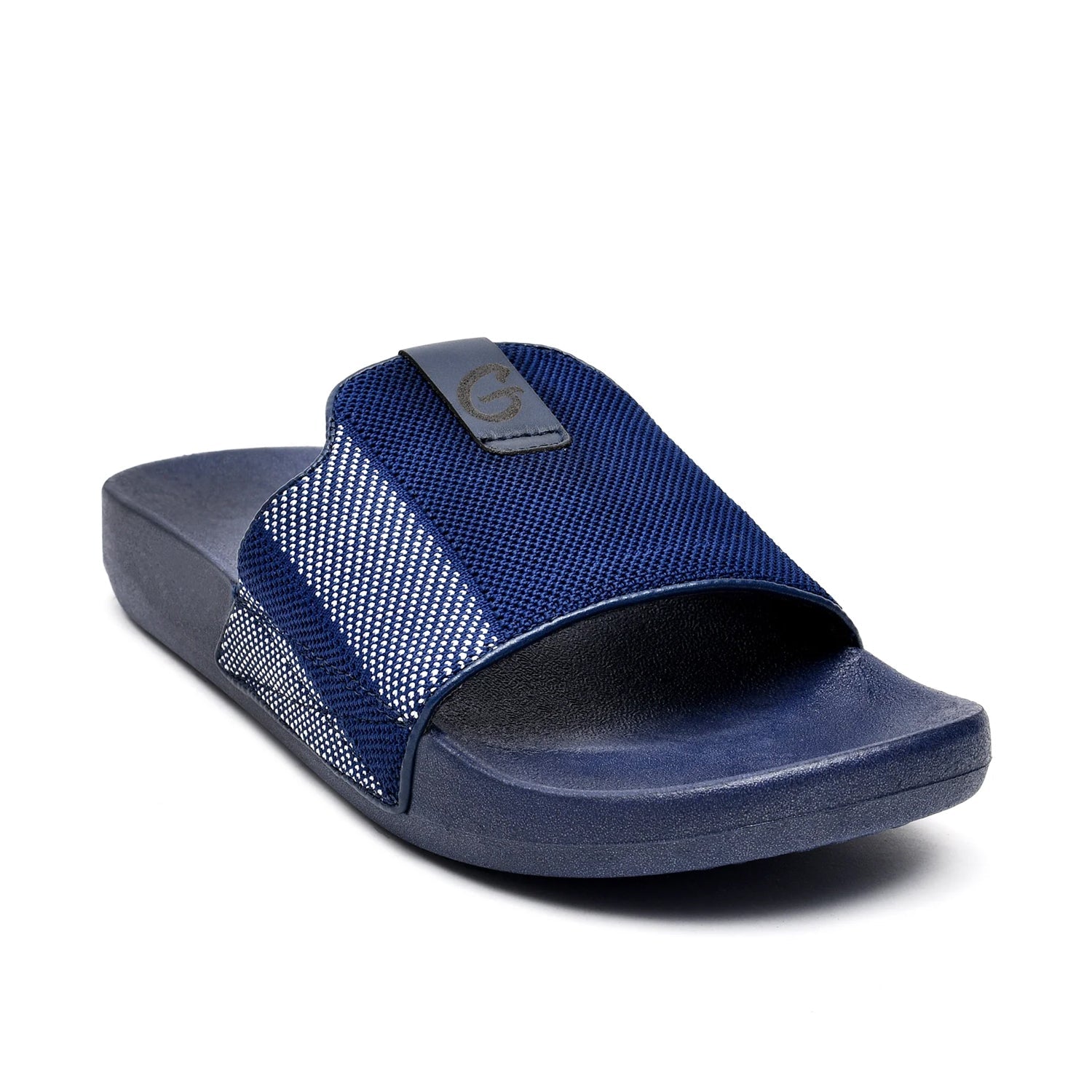LEATHER SLIPPER - MOOD-061 BLUE