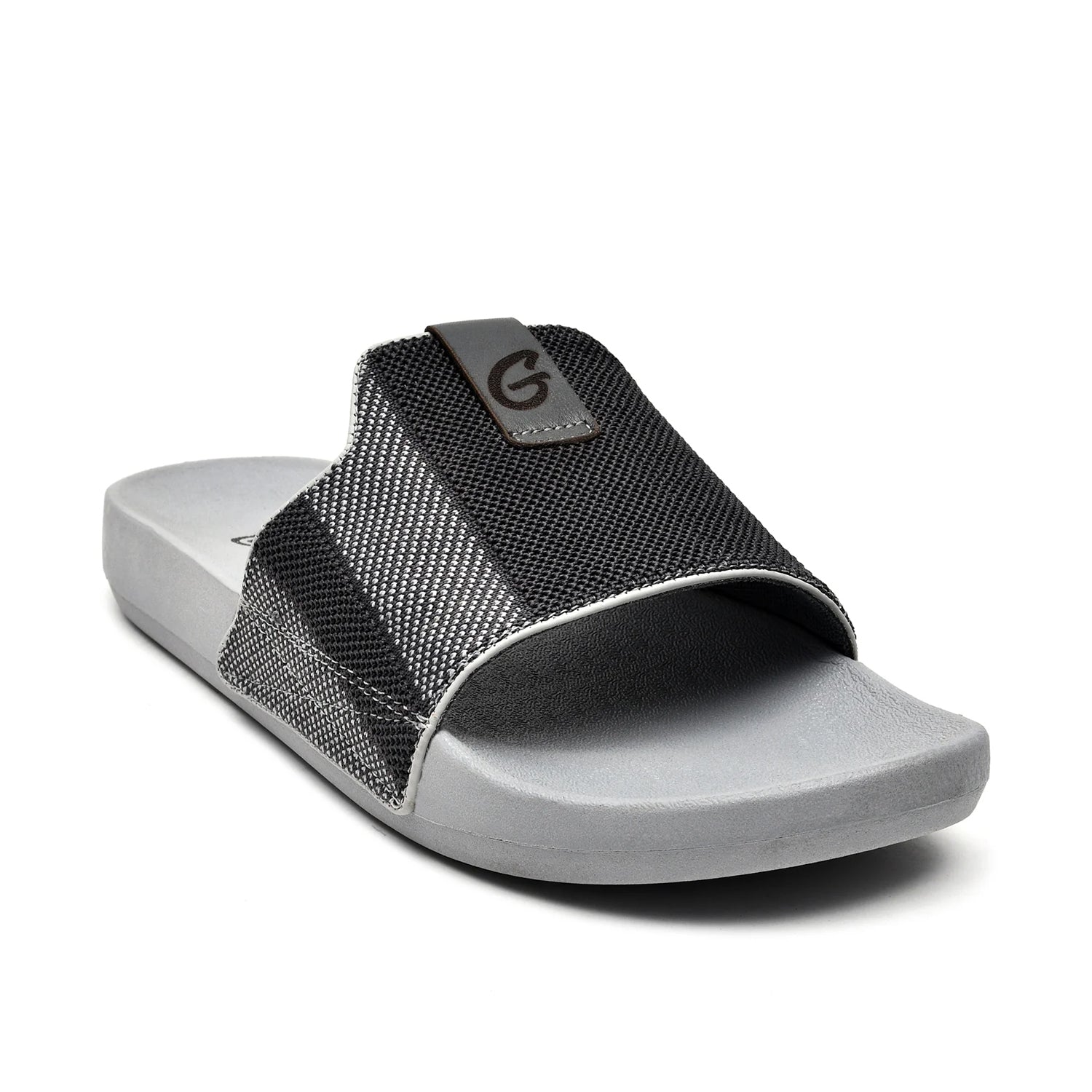 LEATHER SLIPPER - MOOD-061 GREY