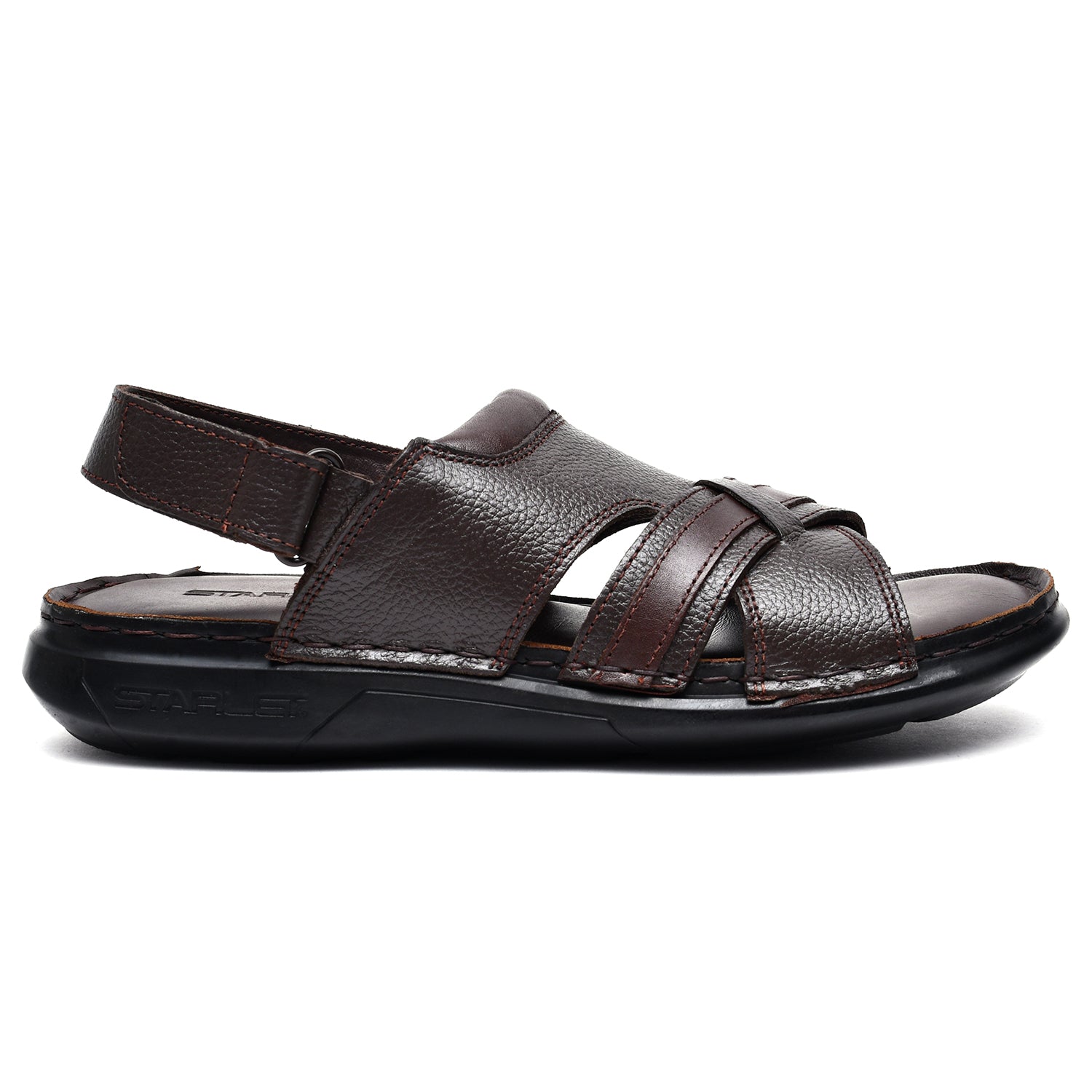 LEATHER SANDAL - MW-131 BROWN