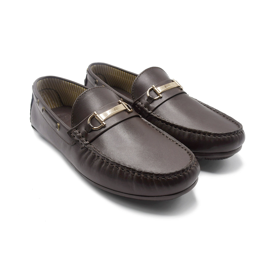 LEATHER SHOES - ND-23C BROWN