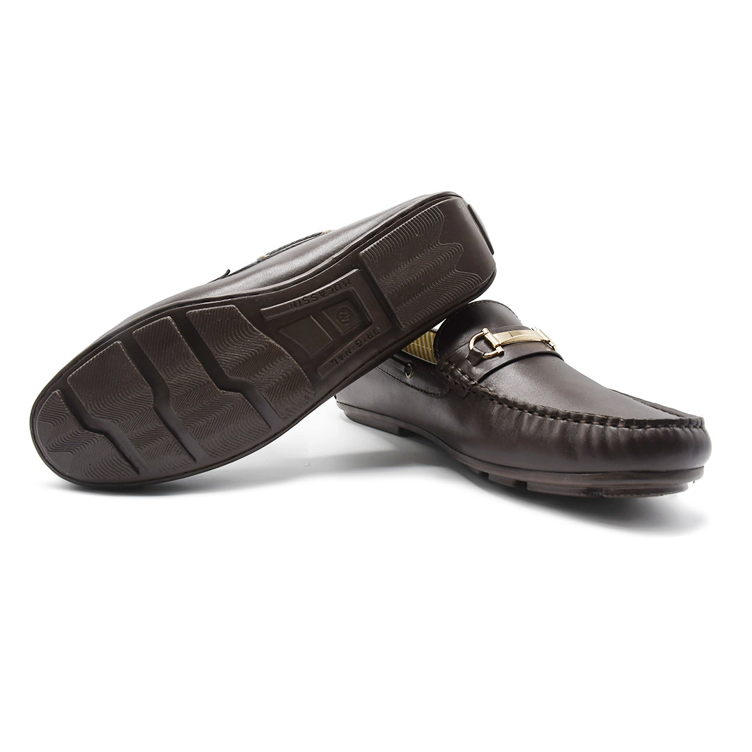LEATHER SHOES - ND-23C BROWN