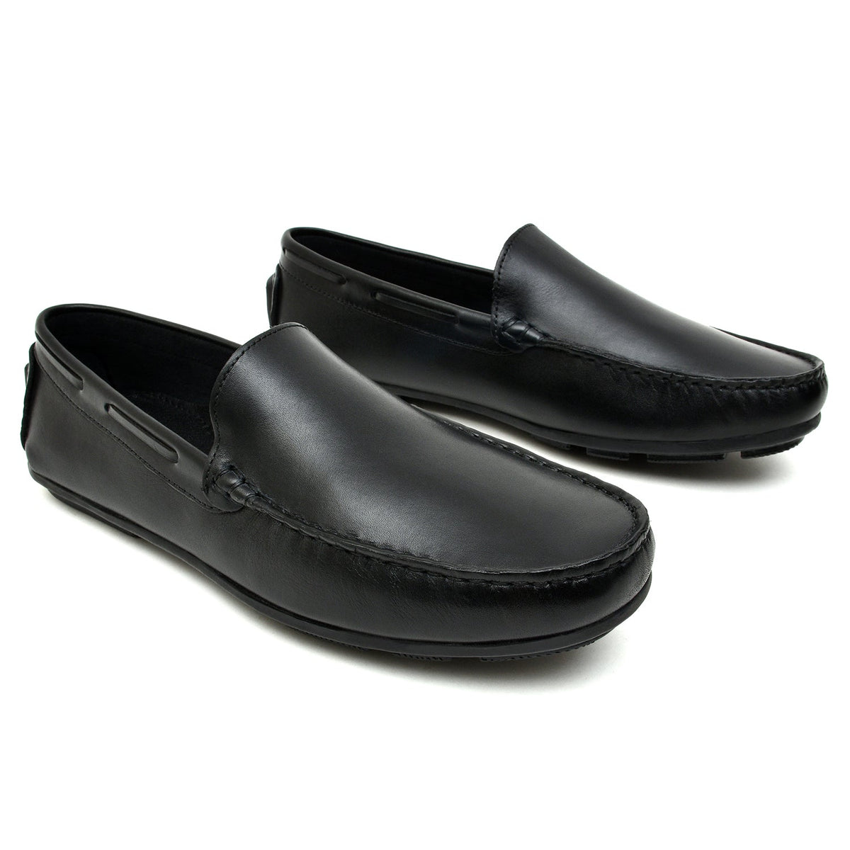 LEATHER SHOES - ND-003 BLACK