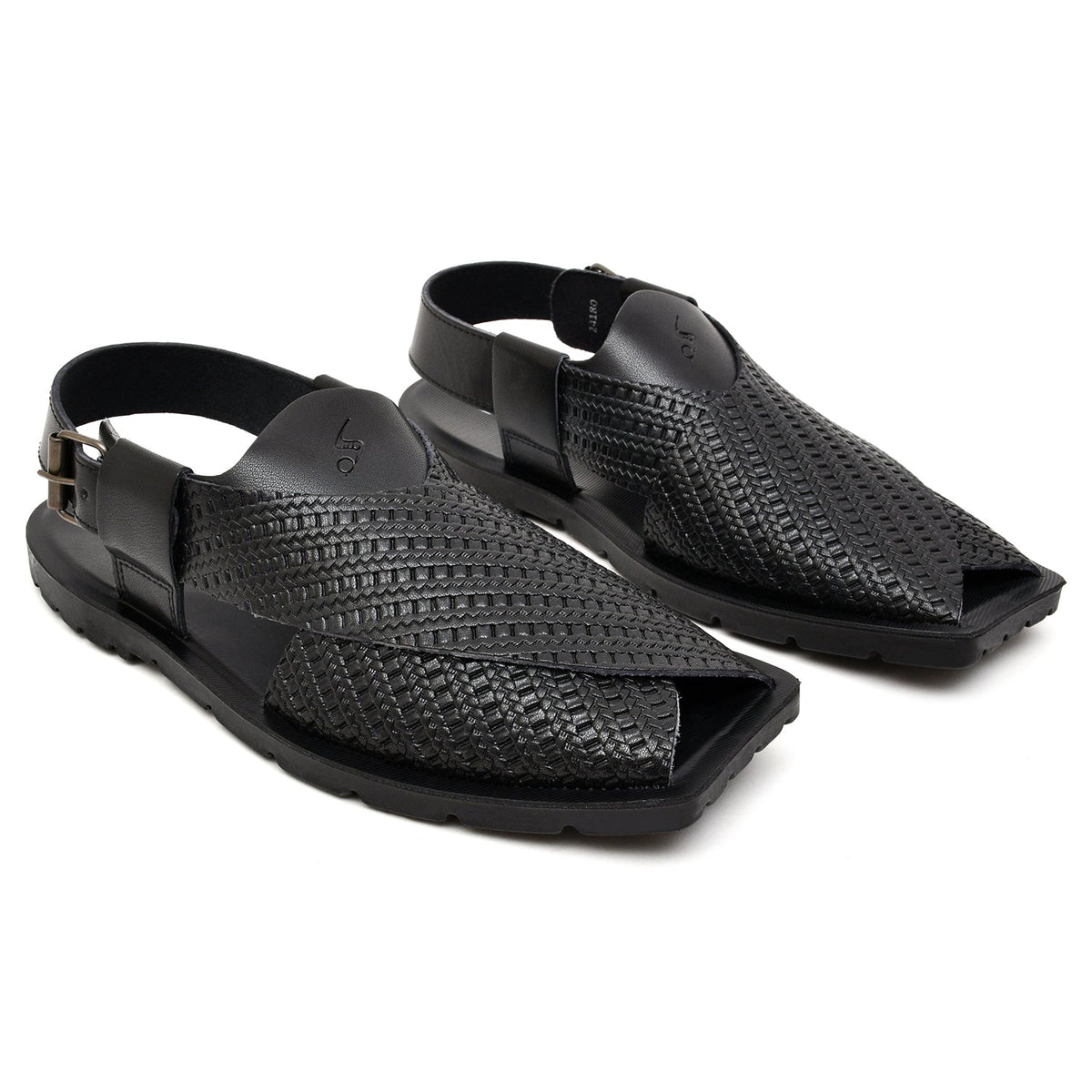LEATHER PESHAWARI CHAPPAL - NPT-08 BLACK