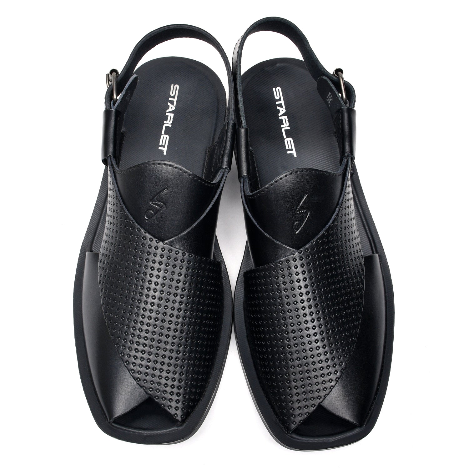 LEATHER PESHAWARI CHAPPAL - PS-1515 BLACK