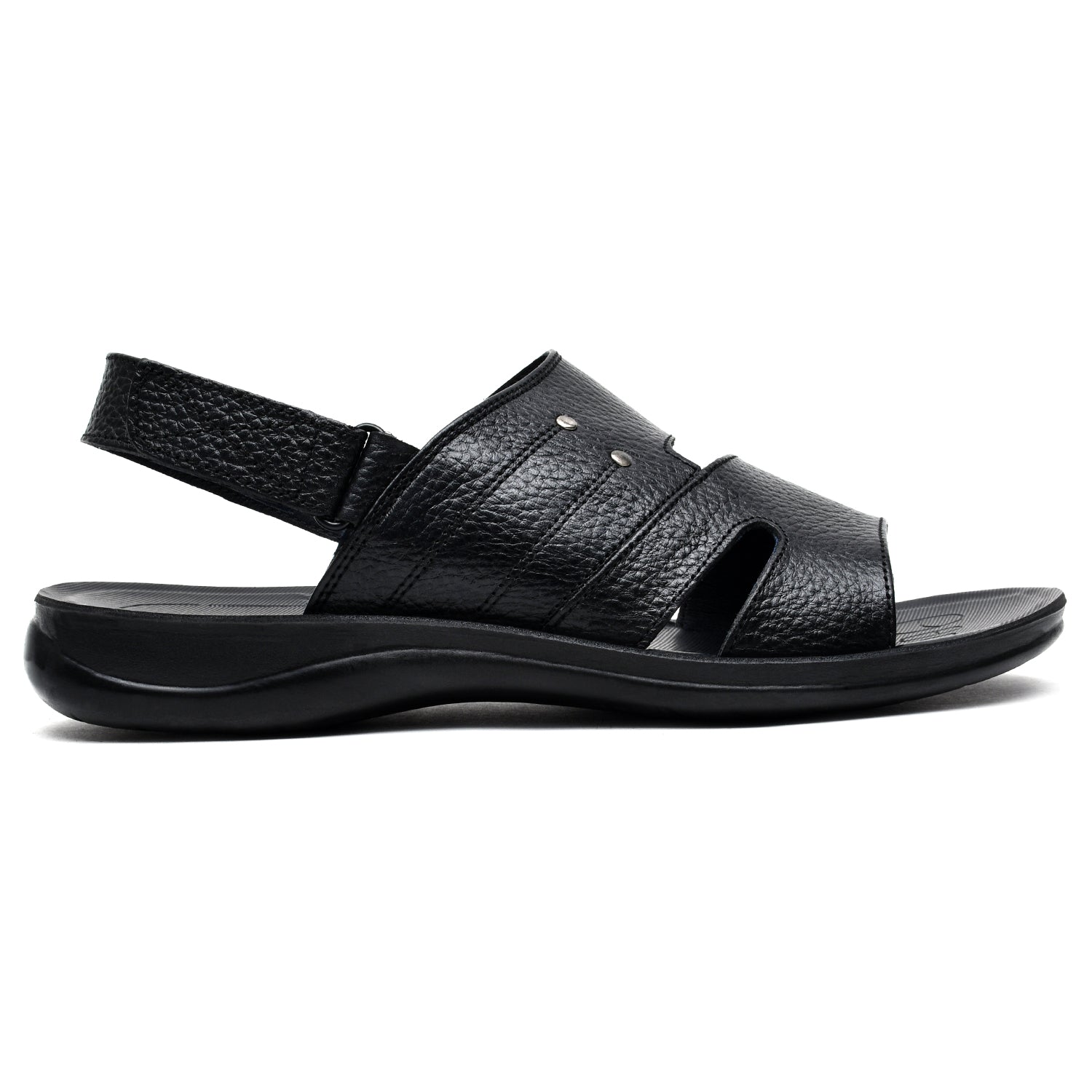 LEATHER SANDAL - RF-121 BLACK