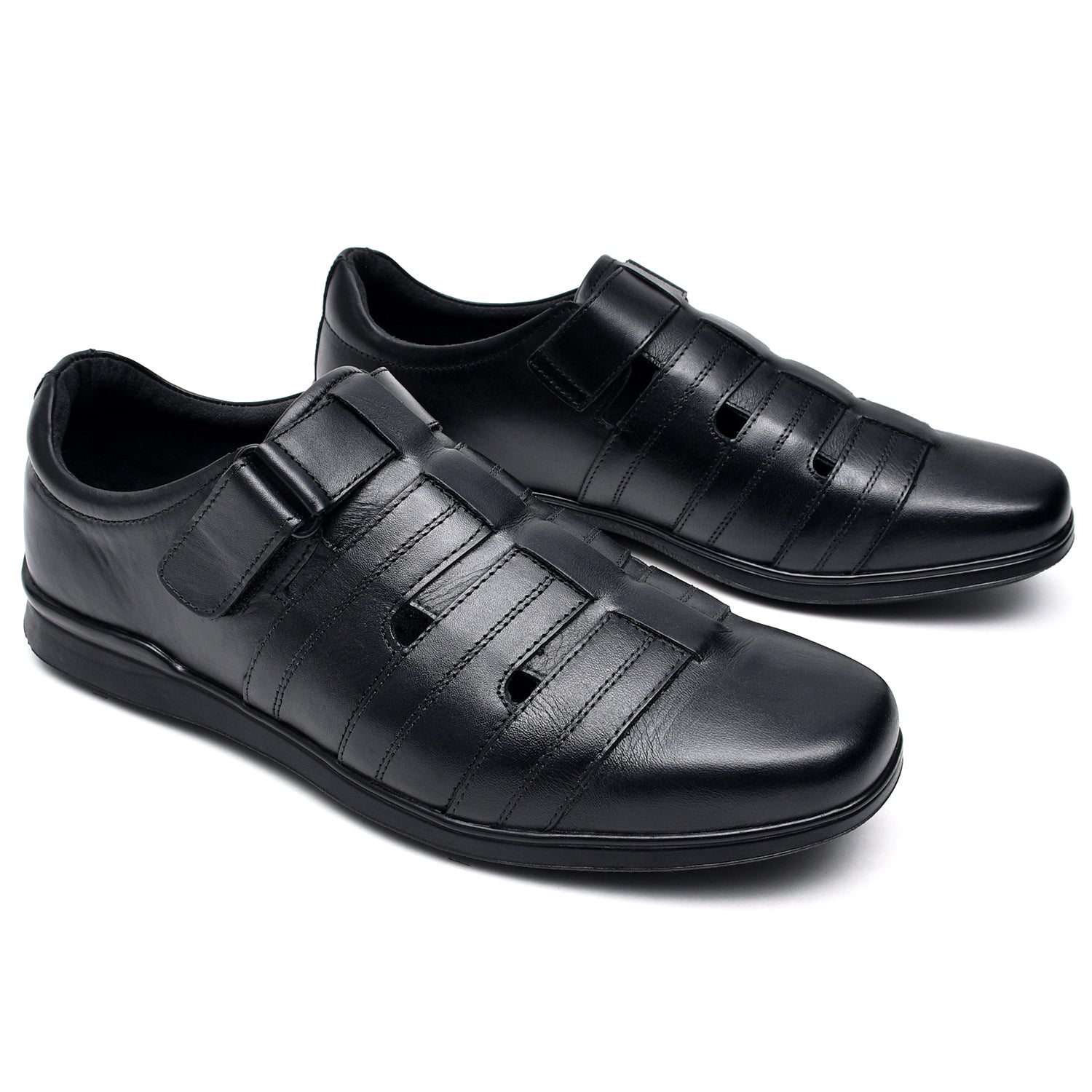 LEATHER SHOES - RM-103 BLACK