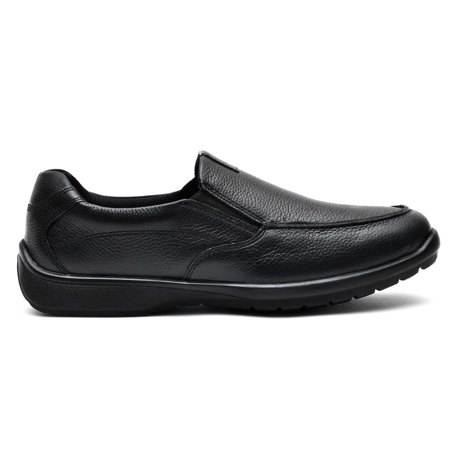 LEATHER SHOES - RUNNER-058 BLACK