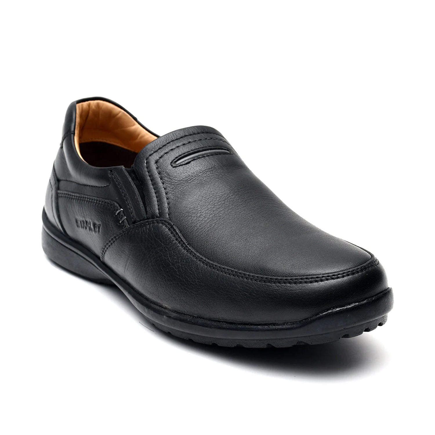 LEATHER SHOES - RUNNER-053 BLACK