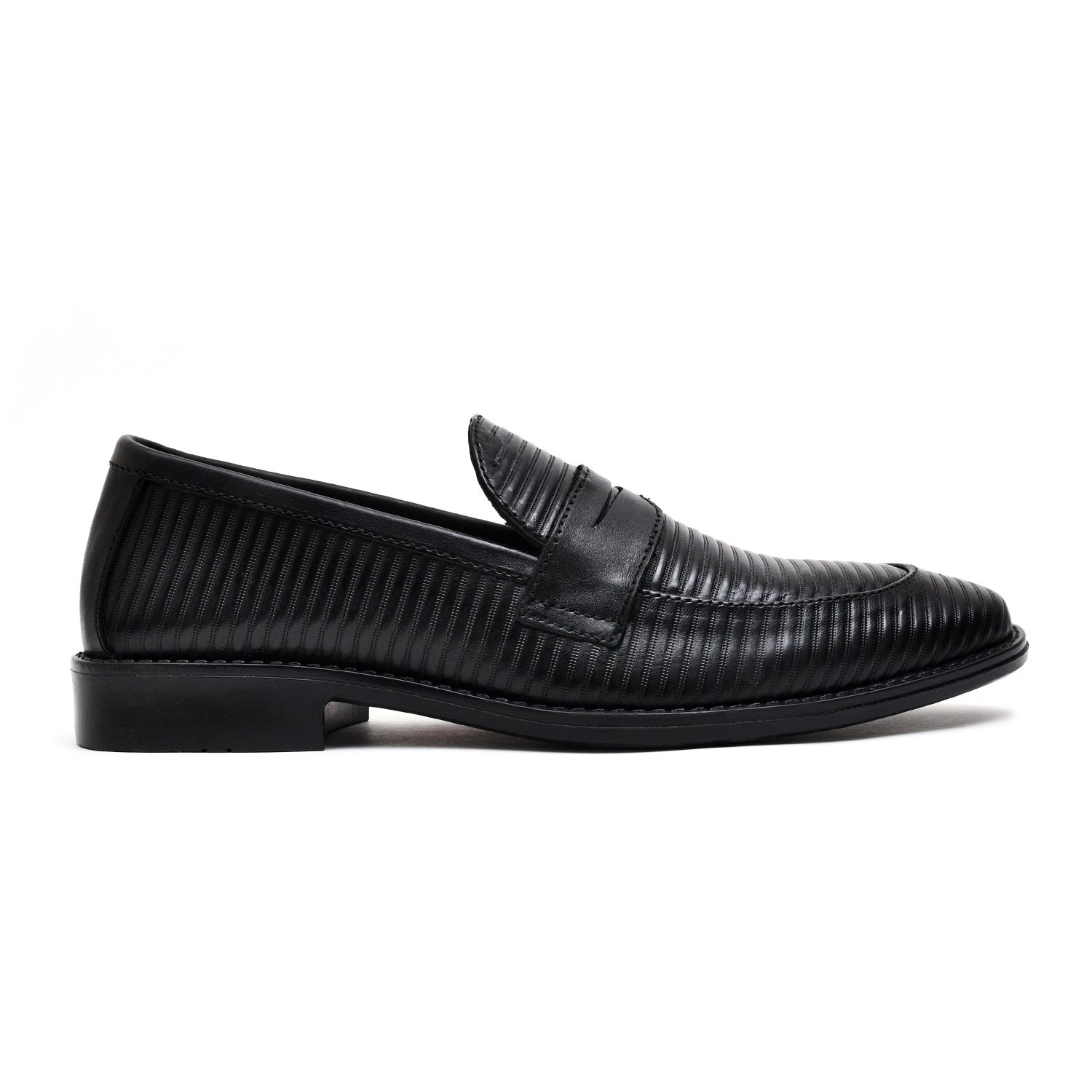 LEATHER SHOES - RTG-0003 BLACK