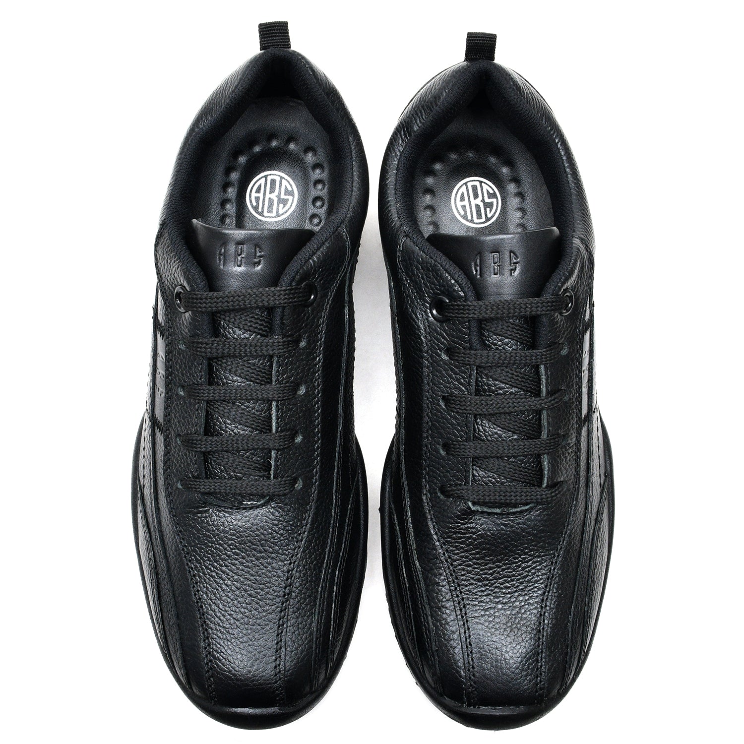 LEATHER SHOES - SANTIAGO-005 BLACK