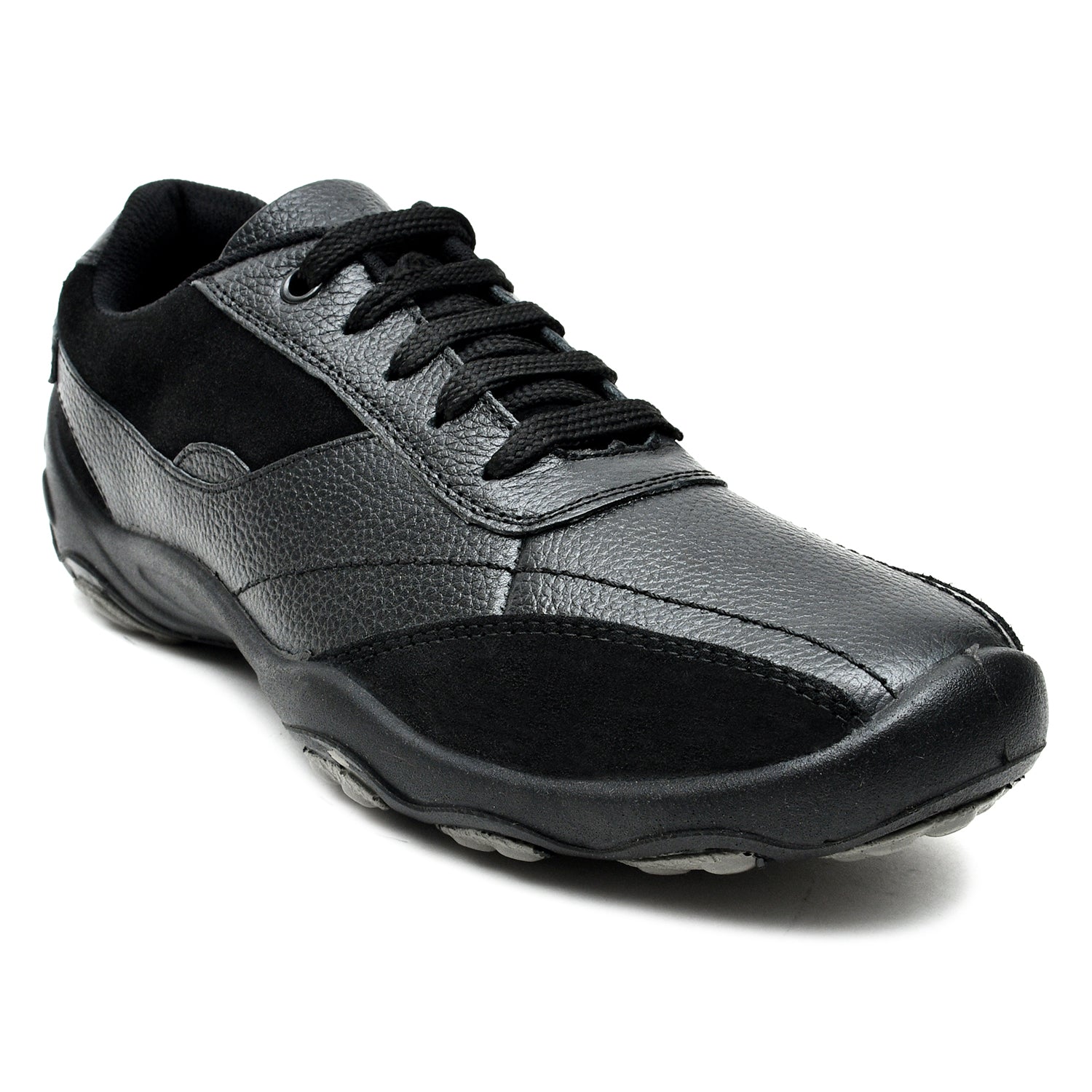 LEATHER SHOES - SANTIAGO-007 BLACK