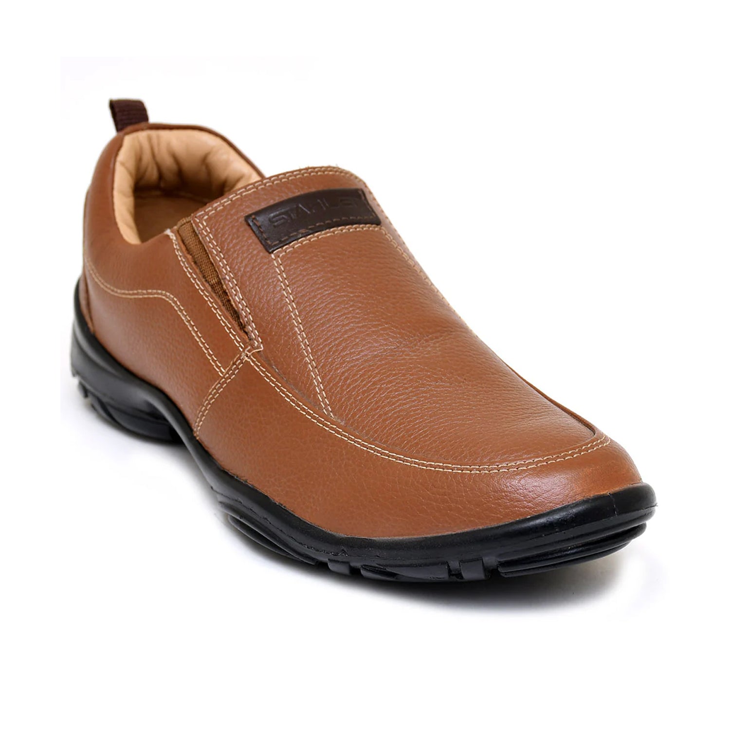 LEATHER SHOES - SHAHZORE-005 TAN