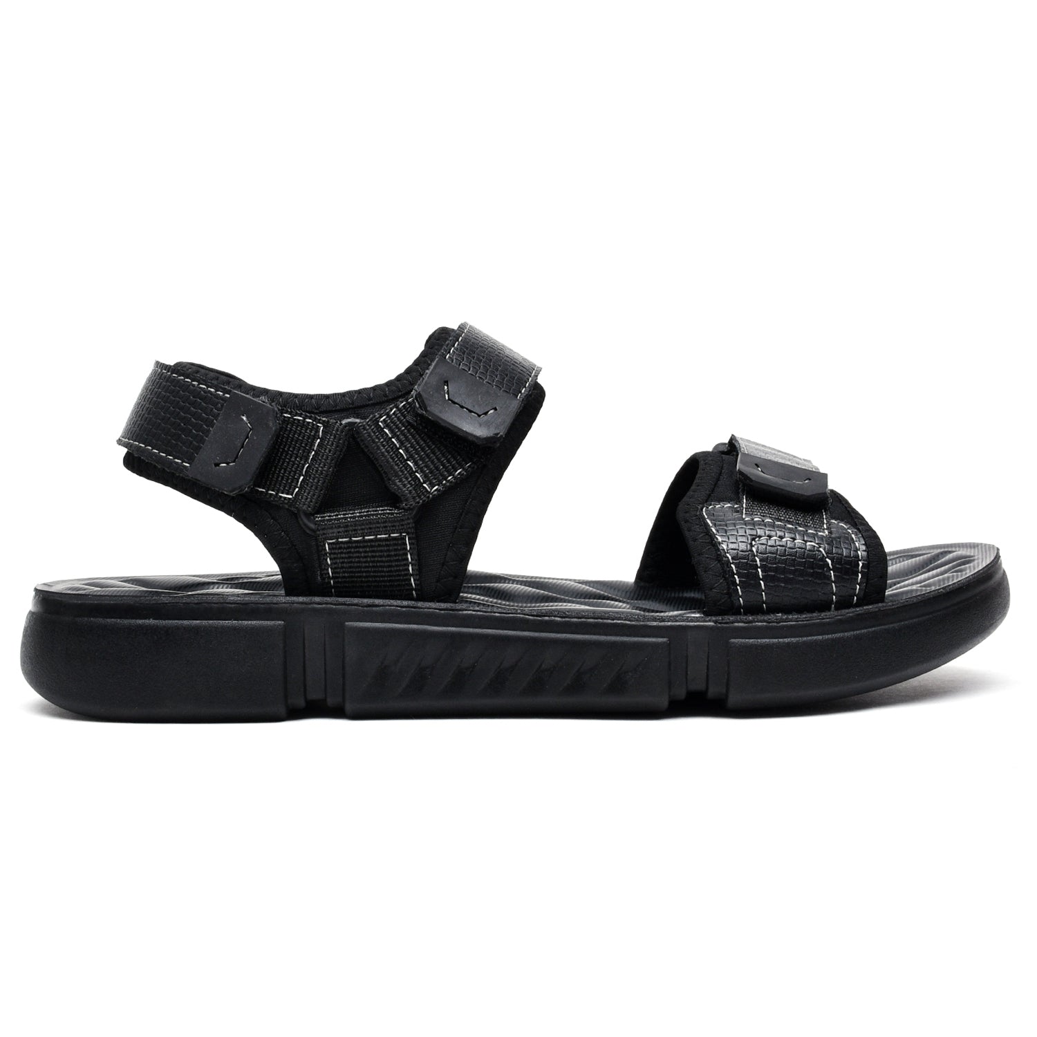 LEATHER SANDAL - SPT-1207 BLACK