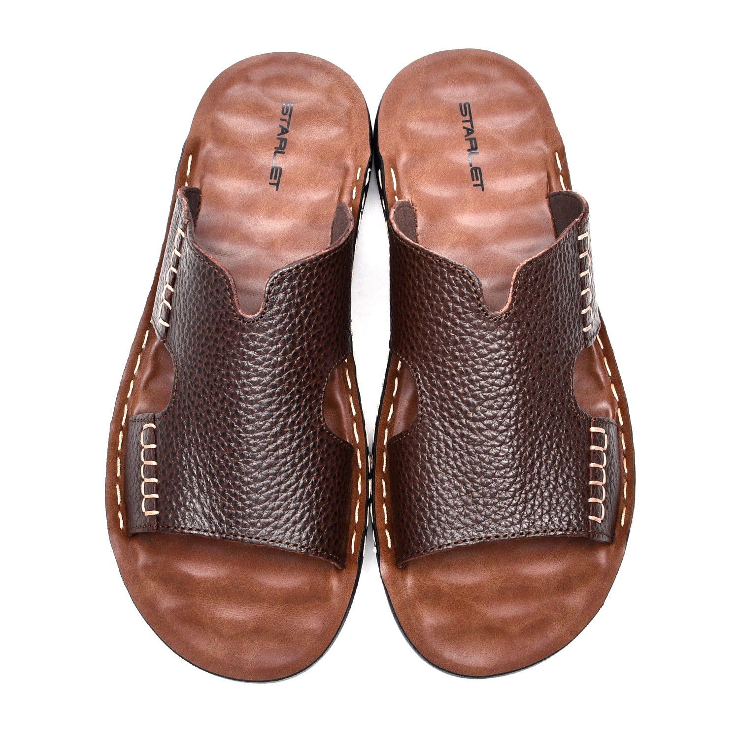 LEATHER SLIPPER - SR-1125 BROWN