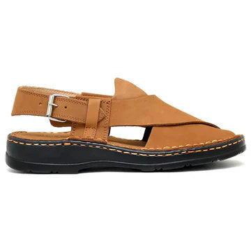 LEATHER PESHAWARI CHAPPAL - 4006 MUSTARD