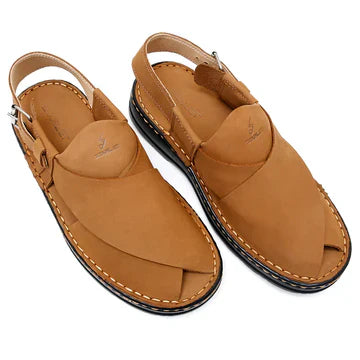LEATHER PESHAWARI CHAPPAL - 4006 MUSTARD