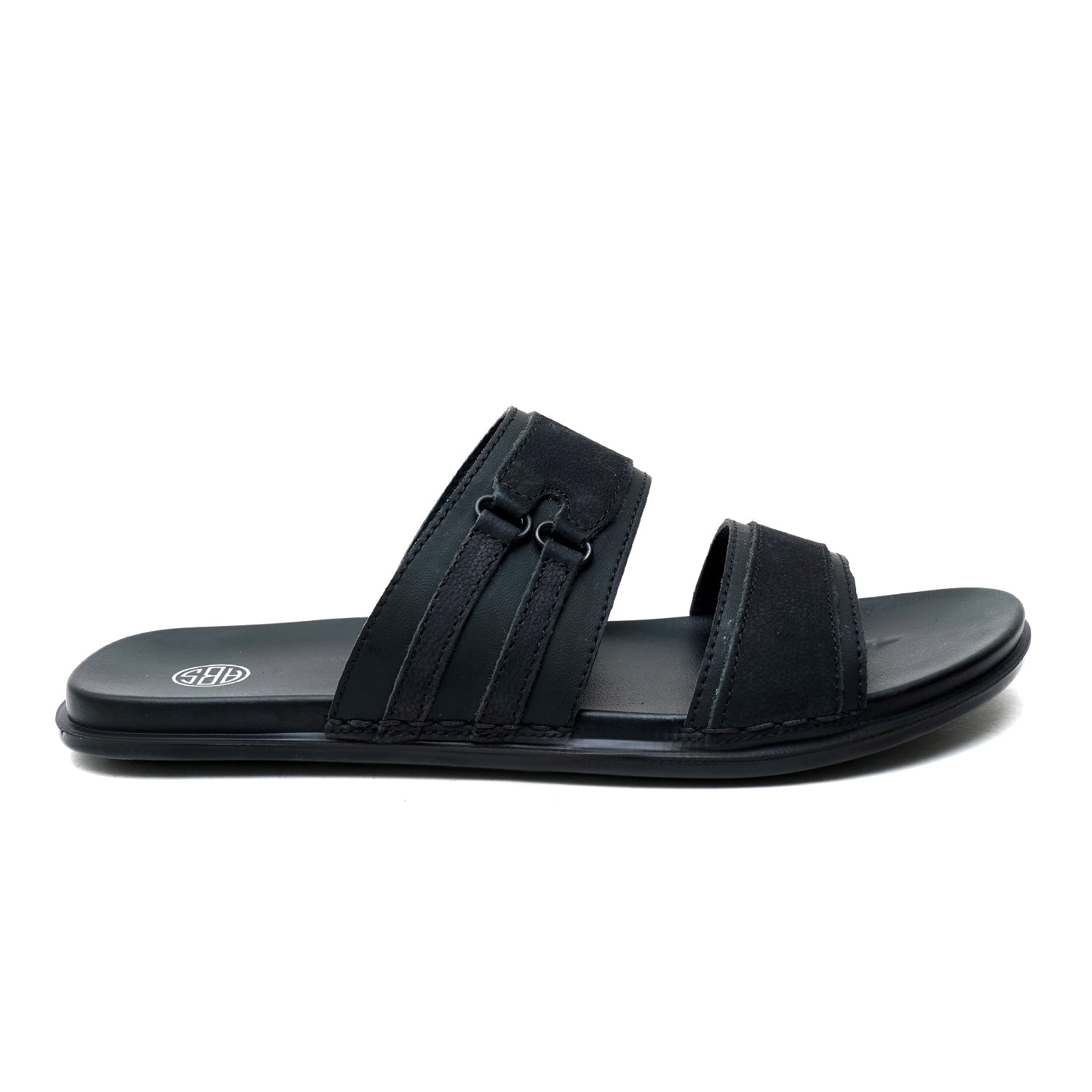 LEATHER SLIPPER - CHM-013 BLACK